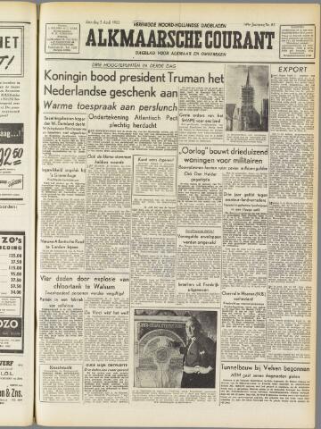 Alkmaarsche Courant 1952-04-05