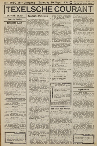 Texelsche Courant 1934-09-29