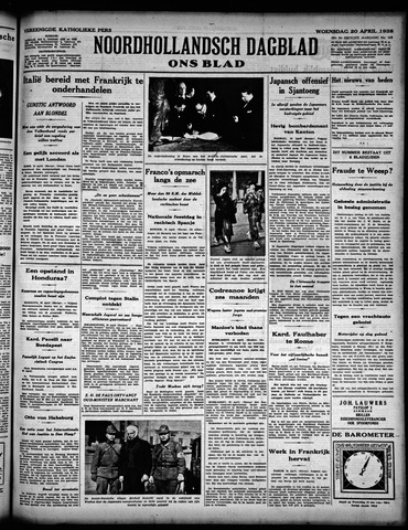 Noord-Hollandsch Dagblad : ons blad 1938-04-20