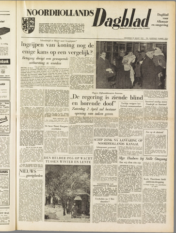 Noordhollands Dagblad : dagblad voor Alkmaar en omgeving 1955-03-21