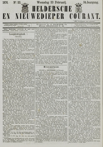 Heldersche en Nieuwedieper Courant 1876-02-23