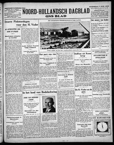 Noord-Hollandsch Dagblad : ons blad 1933-06-07