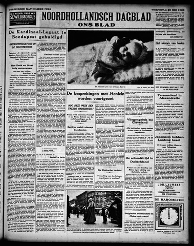 Noord-Hollandsch Dagblad : ons blad 1938-05-25