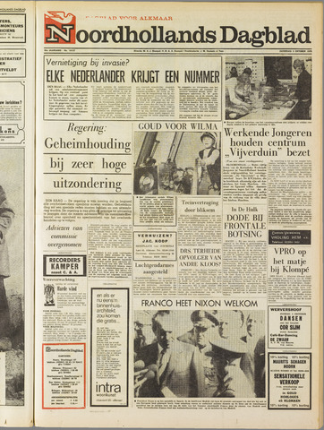 Noordhollands Dagblad : dagblad voor Alkmaar en omgeving 1970-10-03