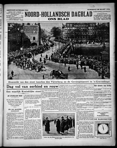Noord-Hollandsch Dagblad : ons blad 1934-03-28