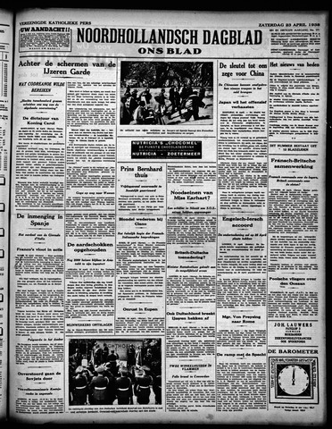 Noord-Hollandsch Dagblad : ons blad 1938-04-23