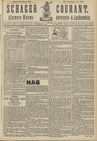 Schager Courant 1927-03-29