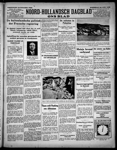Noord-Hollandsch Dagblad : ons blad 1936-06-24