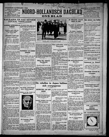 Noord-Hollandsch Dagblad : ons blad 1936-03-02