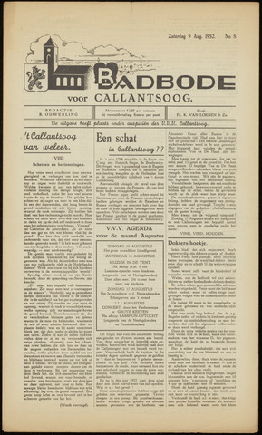 Badbode voor Callantsoog 1952-08-09