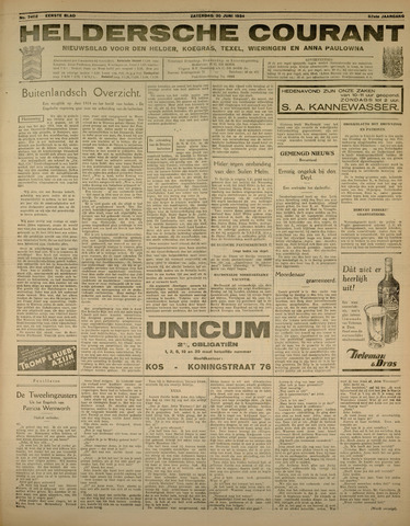 Heldersche Courant 1934-06-30