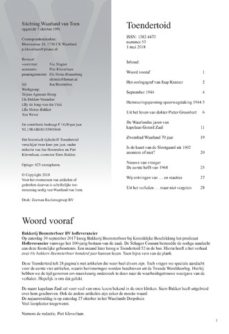 Toendertoid: Stichting Waarland van toen 2018-05-01