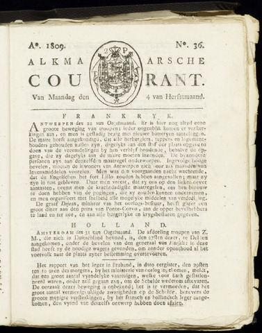 Alkmaarsche Courant 1809-09-04