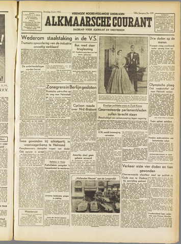 Alkmaarsche Courant 1952-06-03