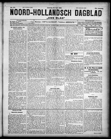 Noord-Hollandsch Dagblad : ons blad 1928-04-28