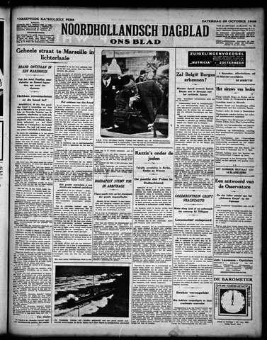 Noord-Hollandsch Dagblad : ons blad 1938-10-29
