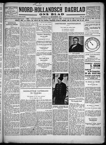 Noord-Hollandsch Dagblad : ons blad 1931-12-29