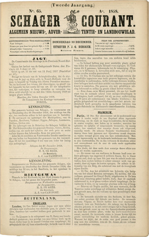 Schager Courant 1858-12-22