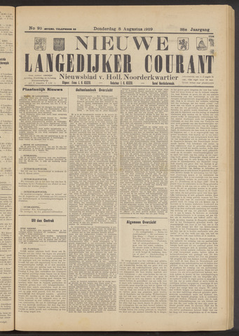 Nieuwe Langedijker Courant 1929-08-08