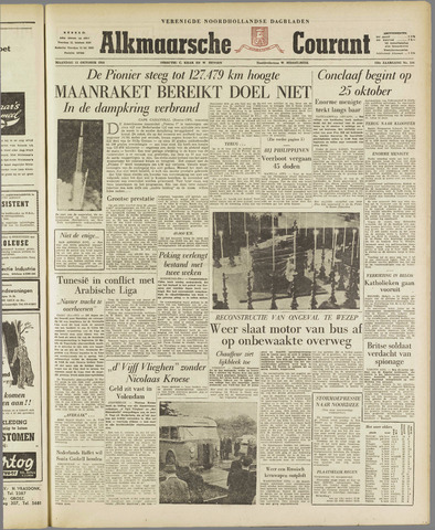 Alkmaarsche Courant 1958-10-13