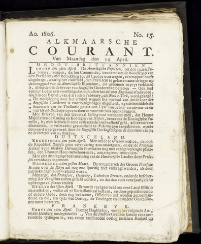 Alkmaarsche Courant 1806-04-14