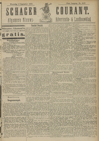 Schager Courant 1913-09-17