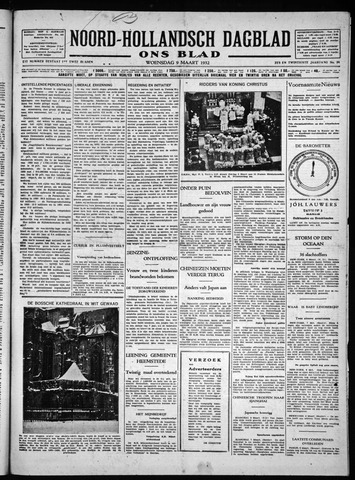 Noord-Hollandsch Dagblad : ons blad 1932-03-09