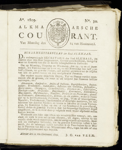 Alkmaarsche Courant 1809-07-24