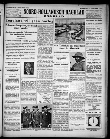 Noord-Hollandsch Dagblad : ons blad 1935-10-23