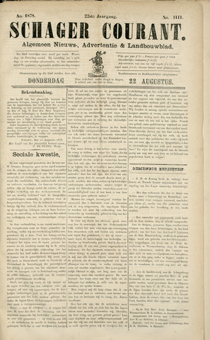 Schager Courant 1878-08-22