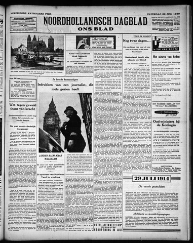 Noord-Hollandsch Dagblad : ons blad 1939-07-29