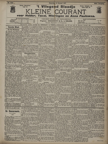 Vliegend blaadje : nieuws- en advertentiebode voor Den Helder 1907-01-19