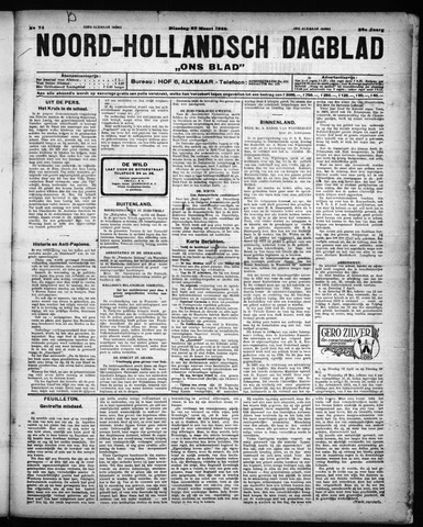 Noord-Hollandsch Dagblad : ons blad 1928-03-27