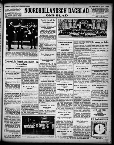 Noord-Hollandsch Dagblad : ons blad 1938-06-01