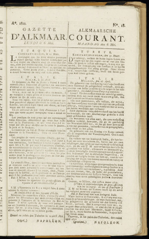 Alkmaarsche Courant 1811-05-06
