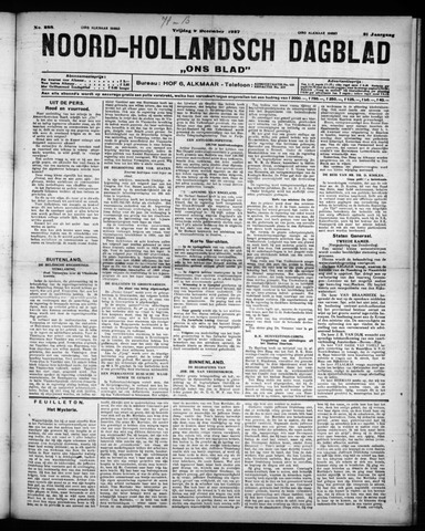 Noord-Hollandsch Dagblad : ons blad 1927-12-09