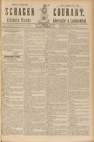 Schager Courant 1909-04-27
