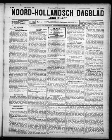Noord-Hollandsch Dagblad : ons blad 1928-03-21