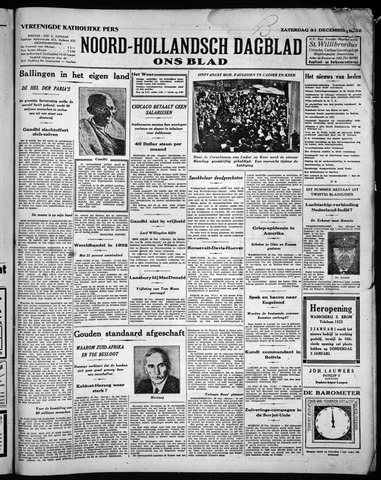 Noord-Hollandsch Dagblad : ons blad 1932-12-31