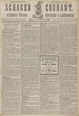 Schager Courant 1924-10-07