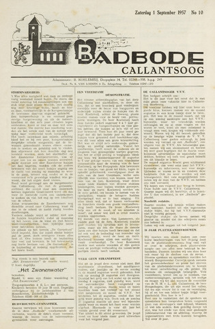Badbode voor Callantsoog 1957-09-01