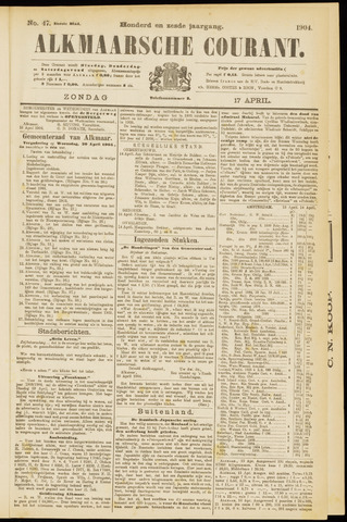 Alkmaarsche Courant 1904-04-17