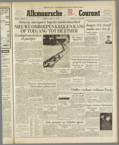 Alkmaarsche Courant 1959-02-07