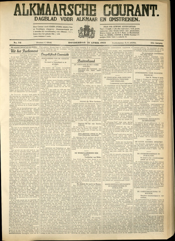 Alkmaarsche Courant 1932-04-21