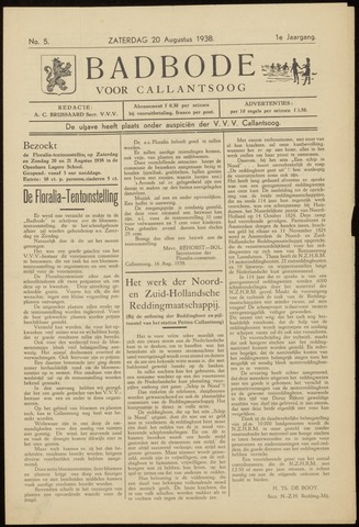 Badbode voor Callantsoog 1938-08-20