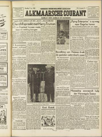 Alkmaarsche Courant 1952-01-07