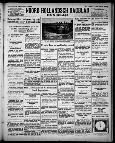Noord-Hollandsch Dagblad : ons blad 1936-10-19
