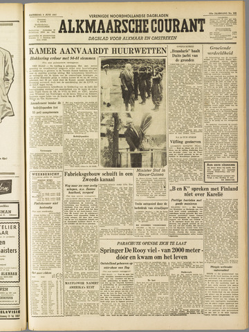 Alkmaarsche Courant 1957-06-08