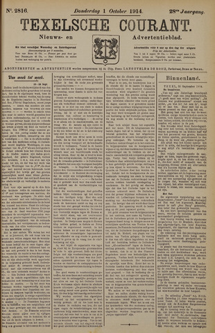 Texelsche Courant 1914-10-01