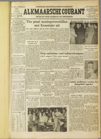 Alkmaarsche Courant 1956-10-01